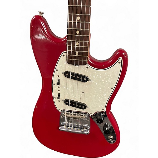 Vintage 1965 Fender Mustang Red Solid Body Electric Guitar
