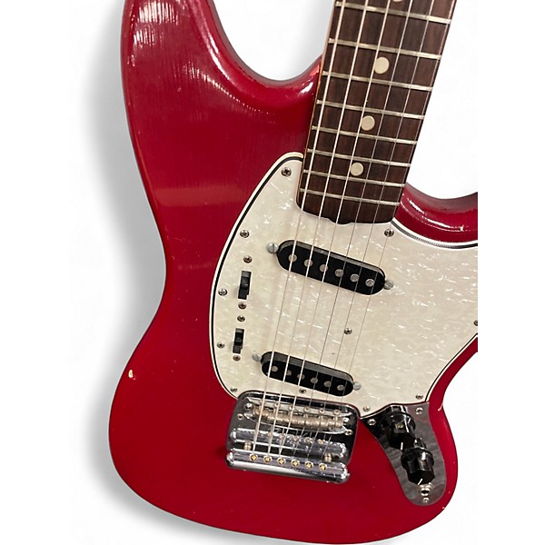 Vintage 1965 Fender Mustang Red Solid Body Electric Guitar