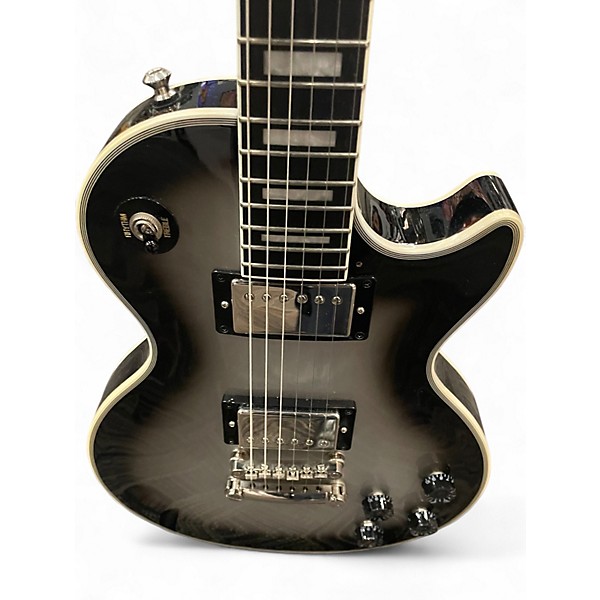 Used Epiphone Les Paul Custom Silverburst Solid Body Electric Guitar