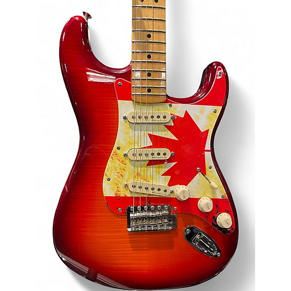 Used Fender Player Plus Stratocaster Heritage Cherry Solid Body Electric Guitar