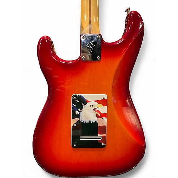 Used Fender Player Plus Stratocaster Heritage Cherry Solid Body Electric Guitar