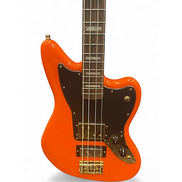 Used Fender MIKE KERR JAGUAR BASS Tiger's Blood Orange Electric Bass Guitar