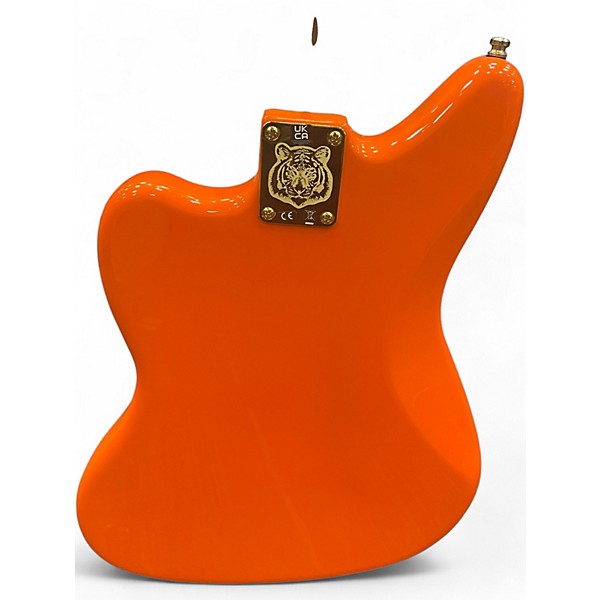 Used Fender MIKE KERR JAGUAR BASS Tiger's Blood Orange Electric Bass Guitar