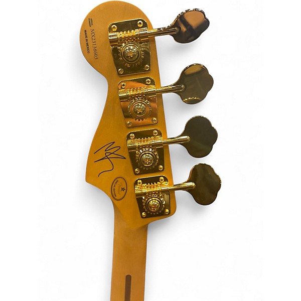 Used Fender MIKE KERR JAGUAR BASS Tiger's Blood Orange Electric Bass Guitar