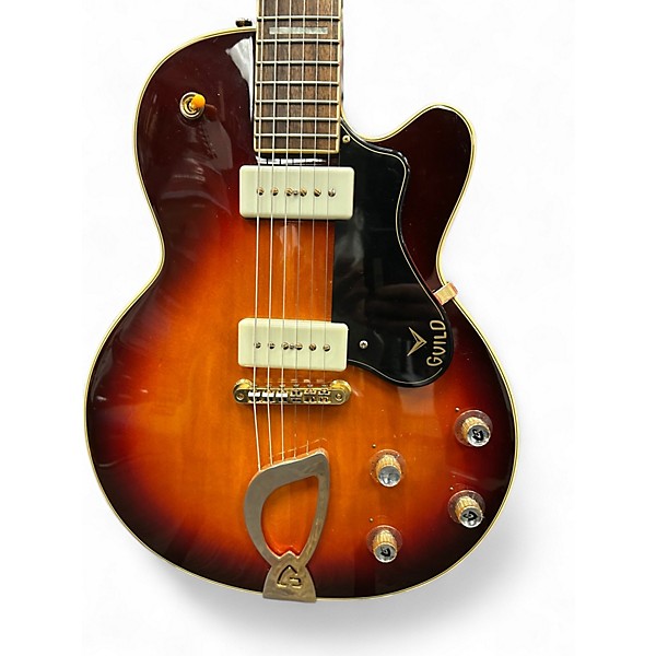 Used Guild m-75 aristocrat 2 Color Sunburst Solid Body Electric Guitar
