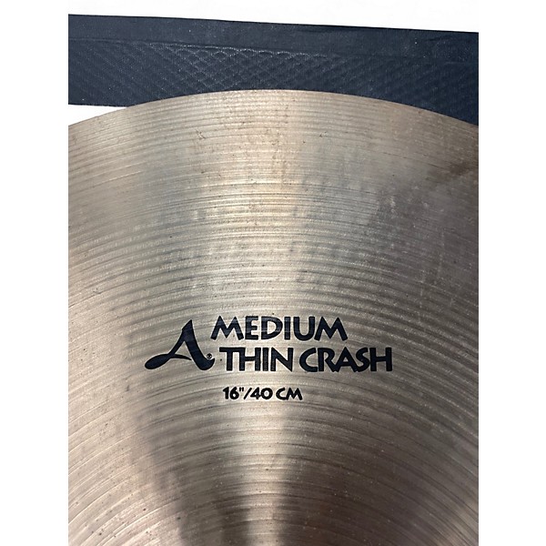 Used Zildjian 16in A Series Medium Thin Crash Cymbal