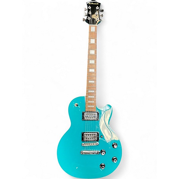 Used DeArmond M65 Turquoise Solid Body Electric Guitar