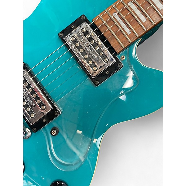 Used DeArmond M65 Turquoise Solid Body Electric Guitar