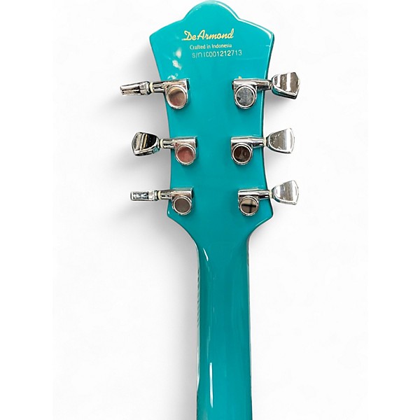 Used DeArmond M65 Turquoise Solid Body Electric Guitar