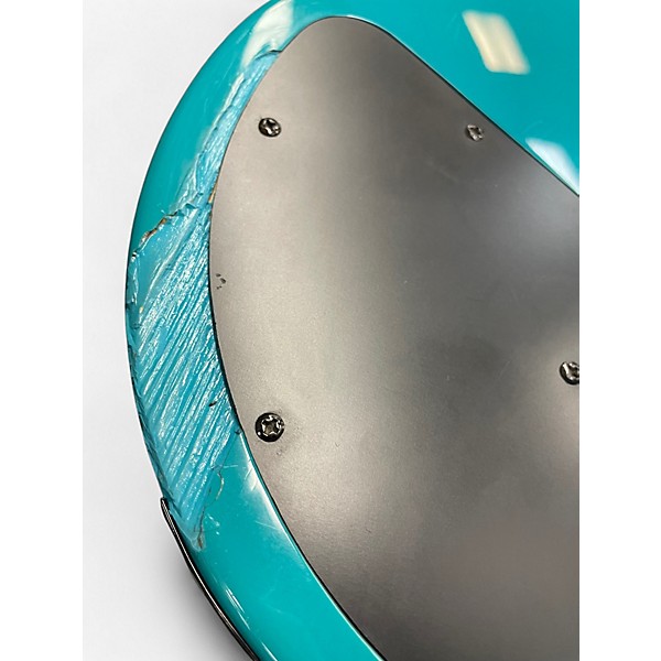 Used DeArmond M65 Turquoise Solid Body Electric Guitar