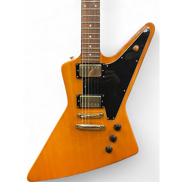 Used Epiphone Korina Explorer Natural Electric Bass Guitar