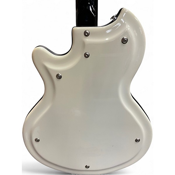 Used Supro Martinique White Hollow Body Electric Guitar