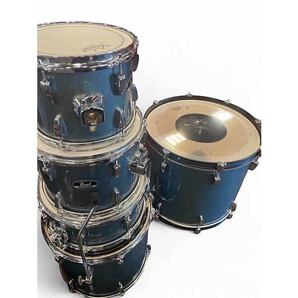 Used Pearl 5 Piece ROADSHOW BLUE SPARKLE Drum Kit