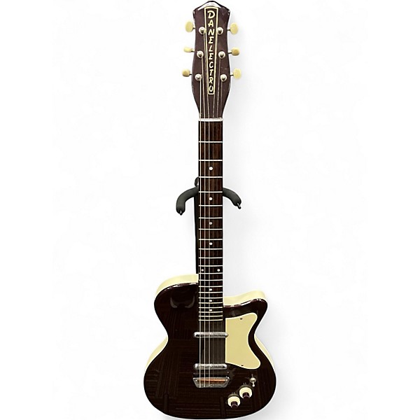 Used Danelectro U2 Black Solid Body Electric Guitar