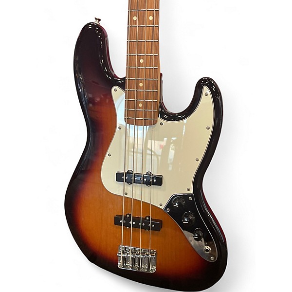 Used Fender 75TH ANNIVERSARY PLAYER JAZZ BASS 2 Tone Sunburst Electric Bass Guitar