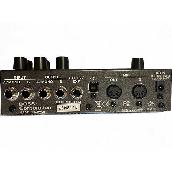 Used BOSS RV500 Reverb Effect Pedal