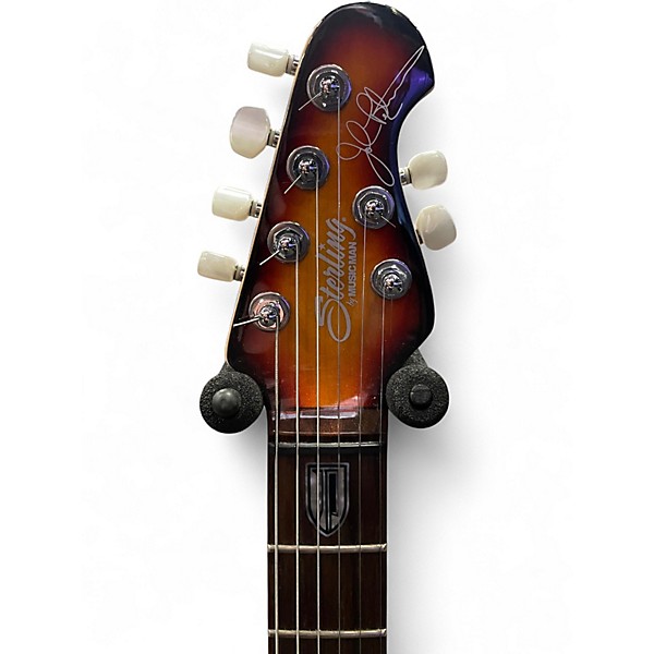Used Sterling by Music Man JP100D QUILT TOP 2 Color Sunburst Solid Body Electric Guitar