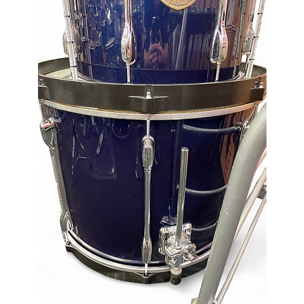 Used TAMA 4 Piece Rockstar Metallic Blue Drum Kit