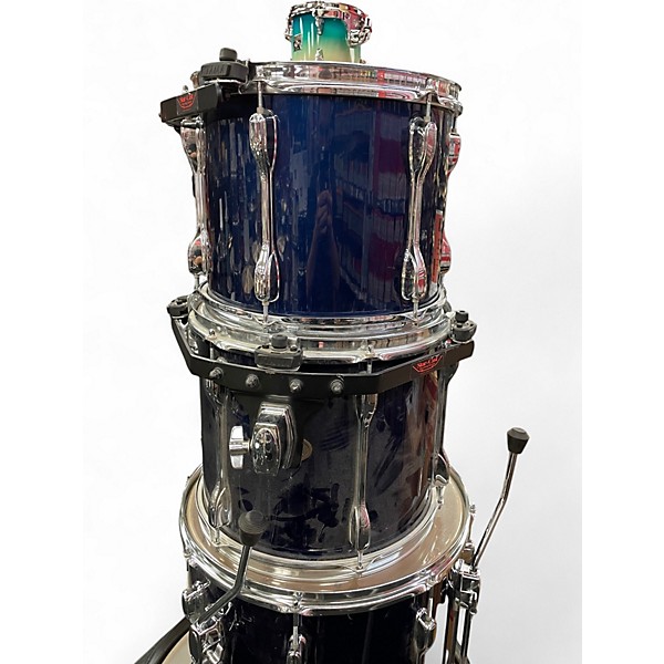 Used TAMA 4 Piece Rockstar Metallic Blue Drum Kit