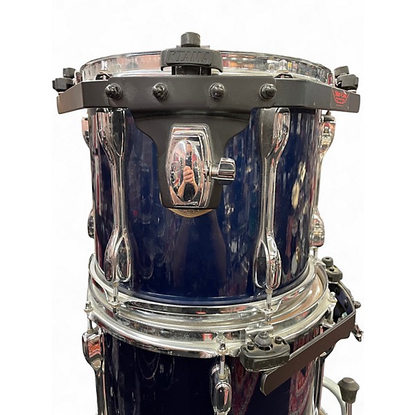 Used TAMA 4 Piece Rockstar Metallic Blue Drum Kit