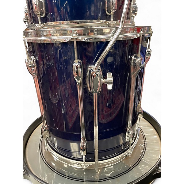Used TAMA 4 Piece Rockstar Metallic Blue Drum Kit