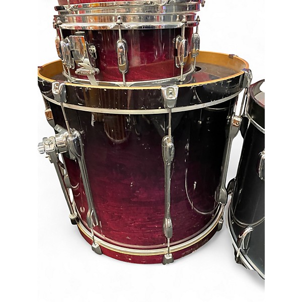 Used TAMA 5 Piece Rockstar Trans Purple Drum Kit