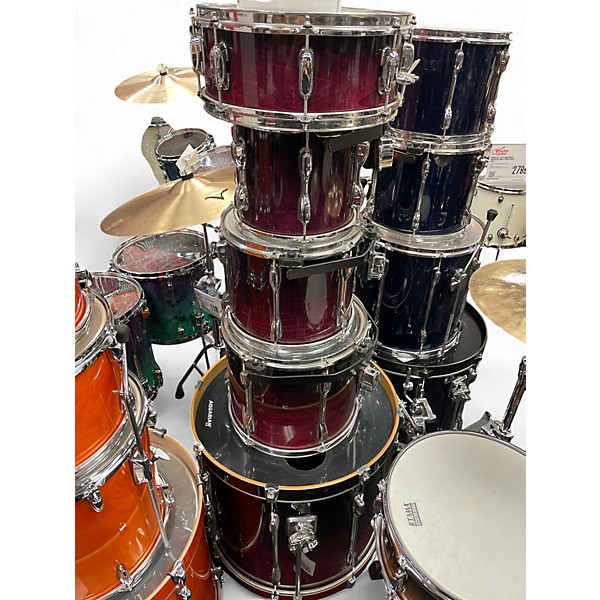 Used TAMA 5 Piece Rockstar Trans Purple Drum Kit