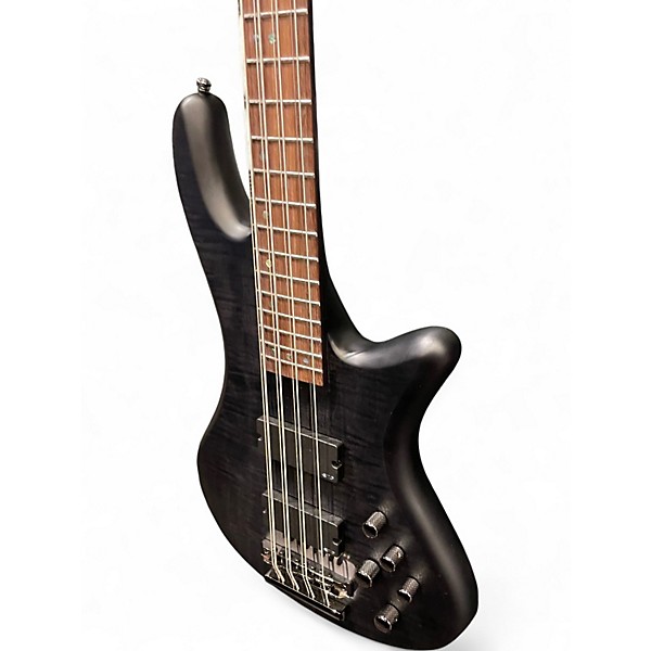 Used Schecter Guitar Research Diamond Series Studio 8 Flat Black Electric Bass Guitar