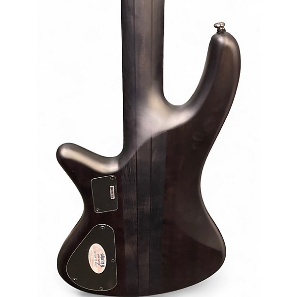 Used Schecter Guitar Research Diamond Series Studio 8 Flat Black Electric Bass Guitar