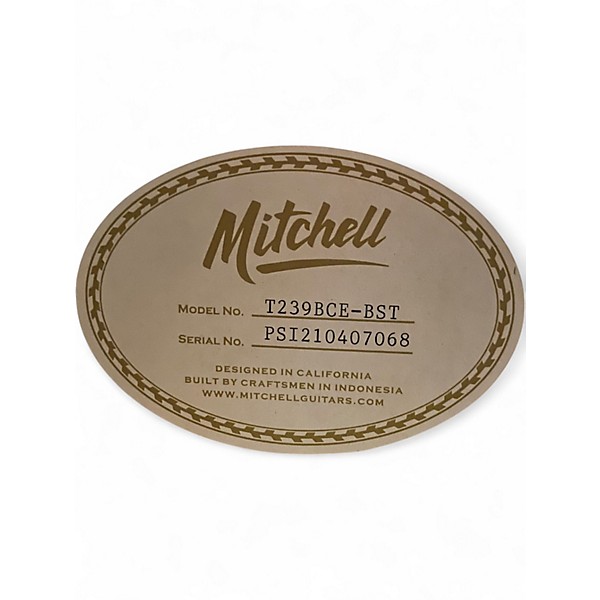 Used Mitchell T239BCE-BST Brown Sunburst Acoustic Bass Guitar