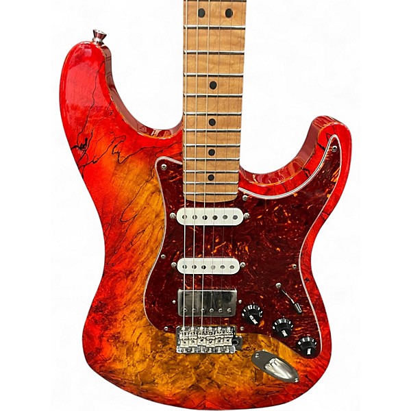Used LsL Instruments SATICOY DX HSS SPALTED BURL CHERRY SUNBURST Solid Body Electric Guitar
