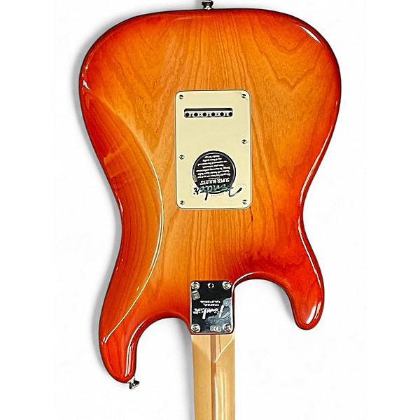 Used 2018 Fender American Standard Stratocaster Sienna Sunburst Solid Body Electric Guitar