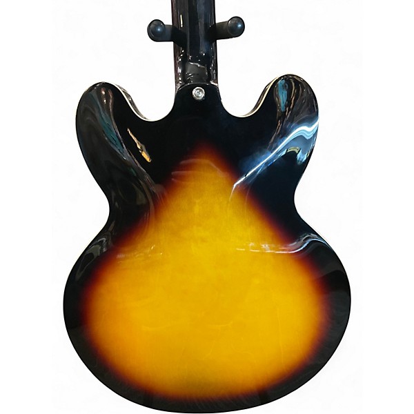 Used Epiphone ES335 Pro 2 Tone Sunburst Hollow Body Electric Guitar