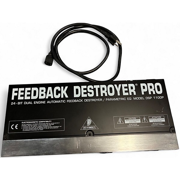 Used Behringer Feedback Destroyer Pro DSP1100P Feedback Suppressor