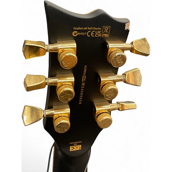 Used 2024 ESP LTD EC1000 Vintage Black Solid Body Electric Guitar