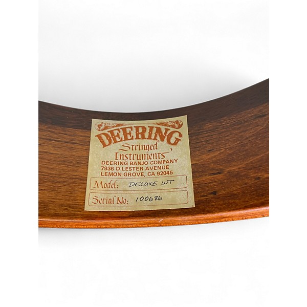 Used Deering Deluxe 5-String Walnut Banjo