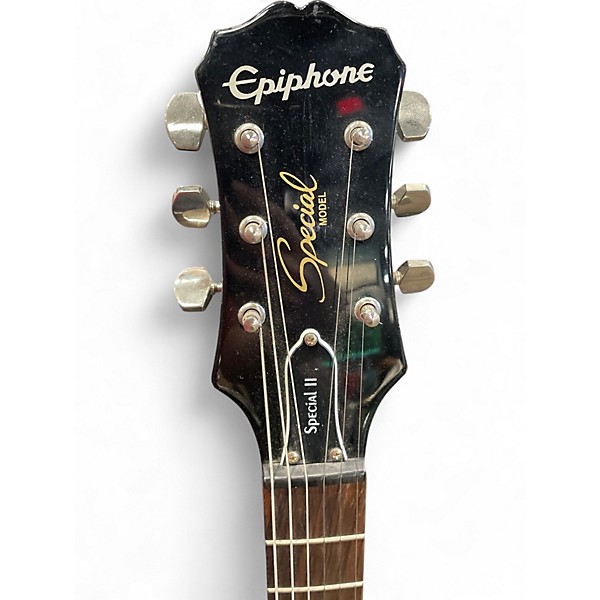 Used Epiphone Les Paul Special II Ebony Solid Body Electric Guitar
