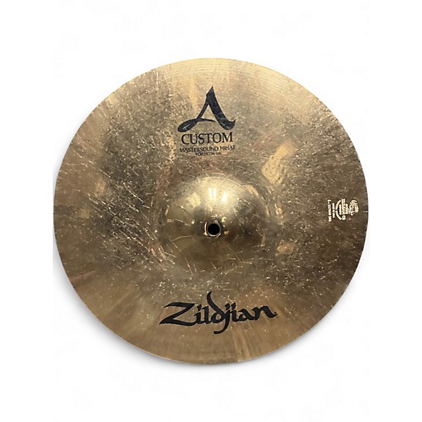 Used Zildjian 14in A Custom Mastersound Hi Hat Top Cymbal