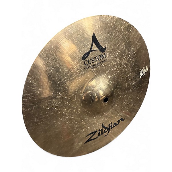 Used Zildjian 14in A Custom Mastersound Hi Hat Top Cymbal