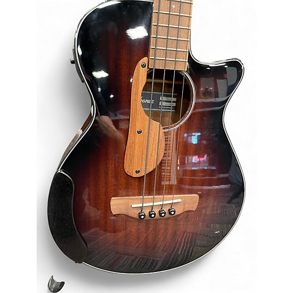 Used Ibanez AEGB24E-MHS Mahogany Acoustic Bass Guitar