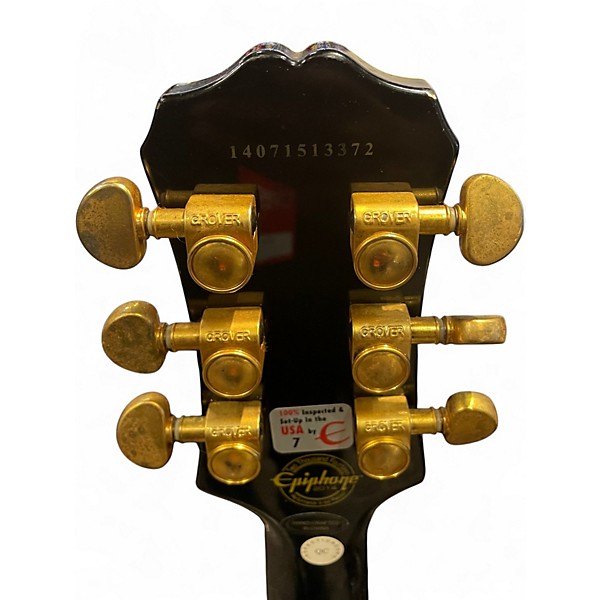 Used Epiphone Les Paul Custom Pro Black Solid Body Electric Guitar