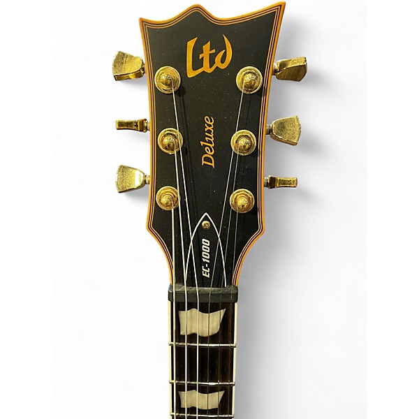 Used ESP LTD EC1000 Deluxe Black Solid Body Electric Guitar