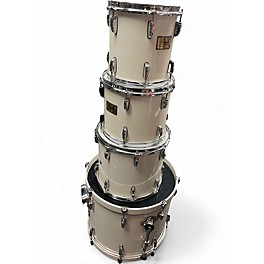 Used Pearl 4 Piece Prestige Session Select Pearl White Drum Kit