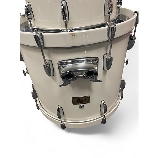 Used Pearl 4 Piece Prestige Session Select Pearl White Drum Kit
