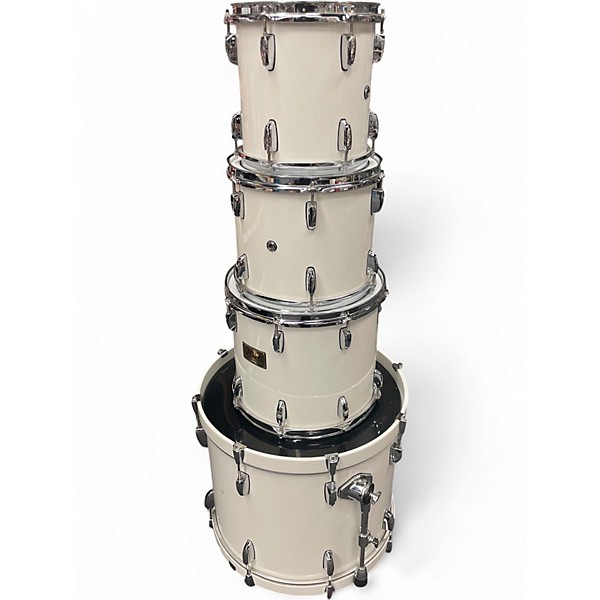 Used Pearl 4 Piece Prestige Session Select Pearl White Drum Kit