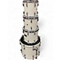 Used Pearl 4 Piece Prestige Session Select Pearl White Drum Kit