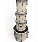 Used Pearl 4 Piece Prestige Session Select Pearl White Drum Kit