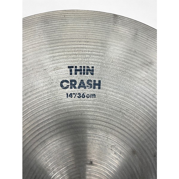 Used Zildjian 14in Thin Crash Cymbal