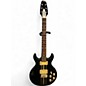Used 1980s Cort PERFORMER DOUBLE CUT Black with Gold Stripes Solid Body Electric Guitar thumbnail