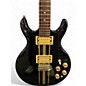 Used 1980s Cort PERFORMER DOUBLE CUT Black with Gold Stripes Solid Body Electric Guitar